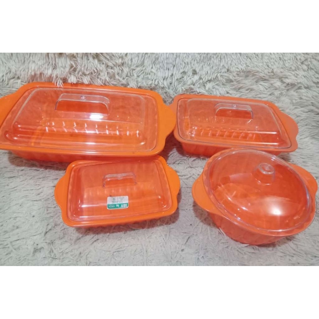 Tempat lauk melamine merk onyx set