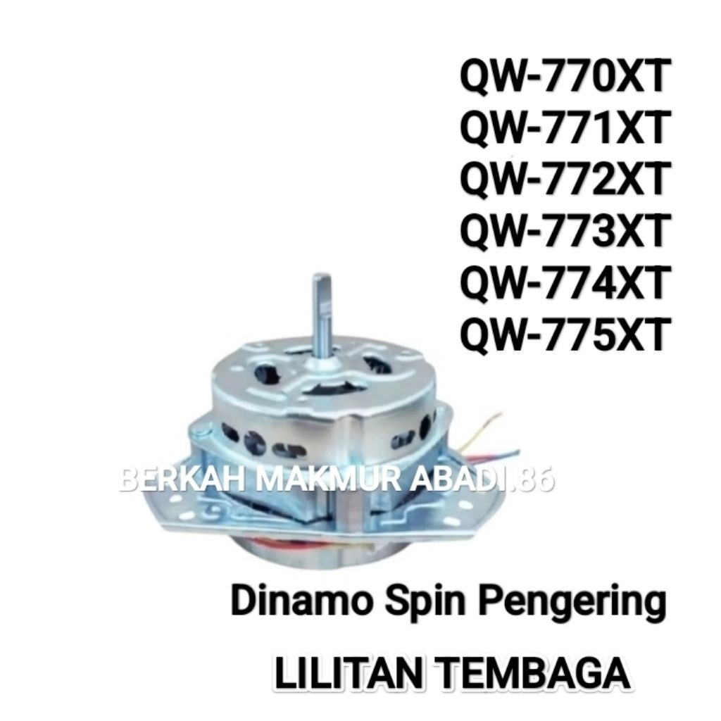 Dinamo Pengering Mesin Cuci AQUA 2 TABUNG QW-770XT QW-771XT QW-772XT QW-773XT QW-774XT QW-775XT Spin