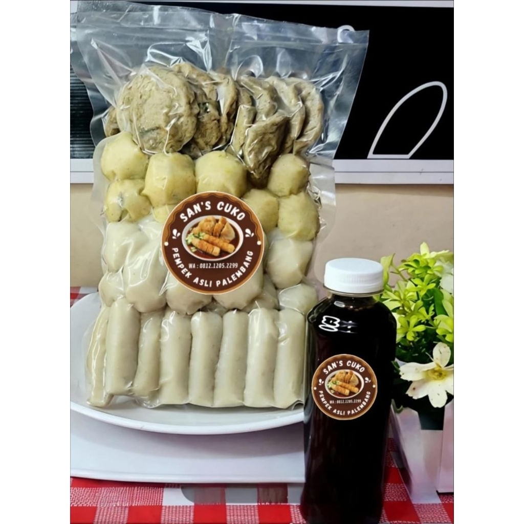 PEMPEK ASLI PALEMBANG Vacum isi 50 pcs
