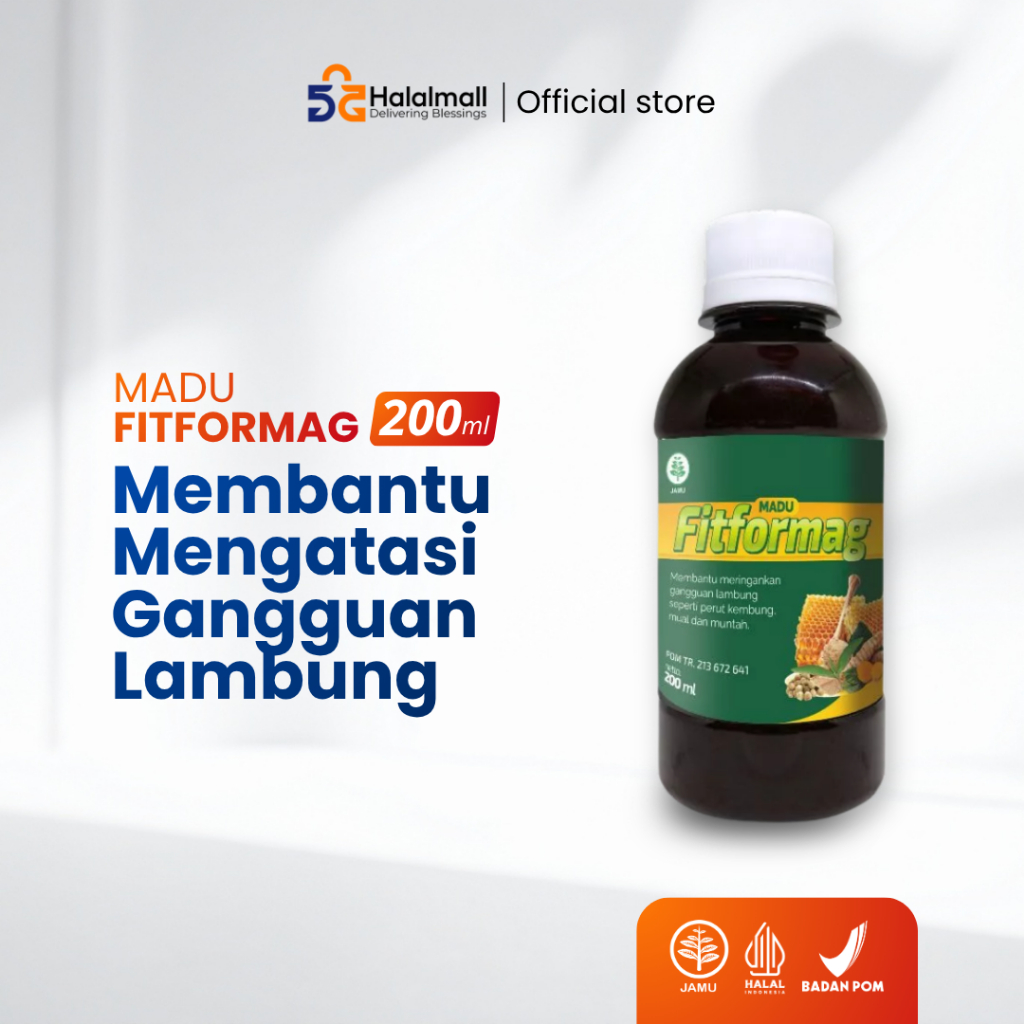 MADU FITFORMAG Obat Herbal Bantu Atasi Masalah Radang Lambung, Maag, Gerd, dan Asam Lambung Naik