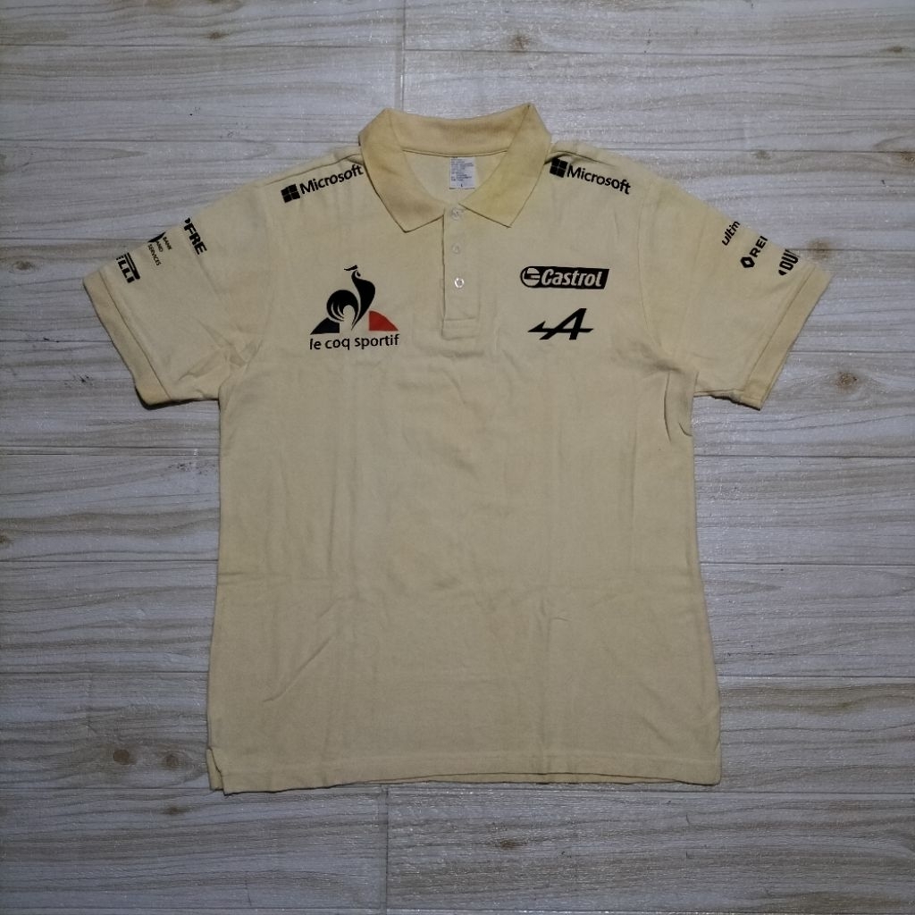 667. POLO SHIRT KAOS LE COQ SPORTIF Size L fit M LD102