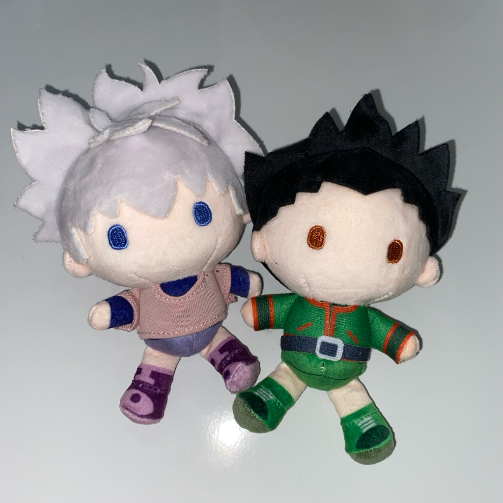 Set Killua dan Gon plushie/Plush Official Nui Hunter x Hunter hxh HunterxHunter Kurapika Killua Gon 
