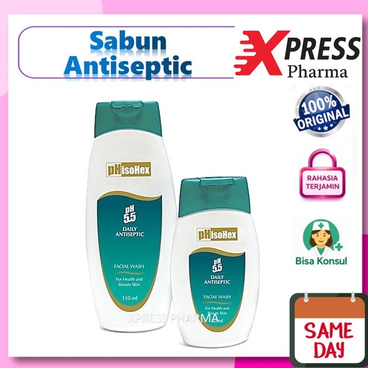 XPRESS  Phisohex 50 / 110 ml Facial Foam Wash PH Pisohex Pisohek Phisohek Sabun