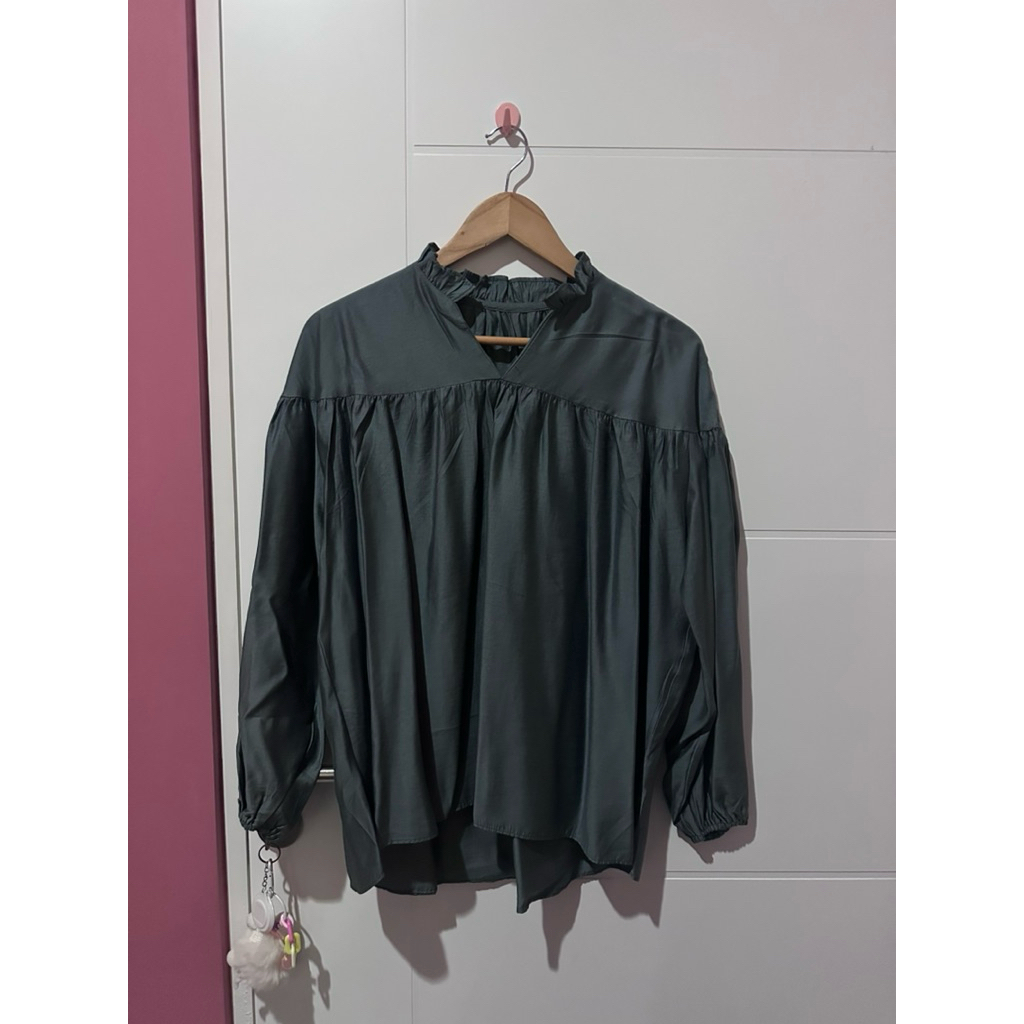 Blouse Babydoll Kerah Ruffle