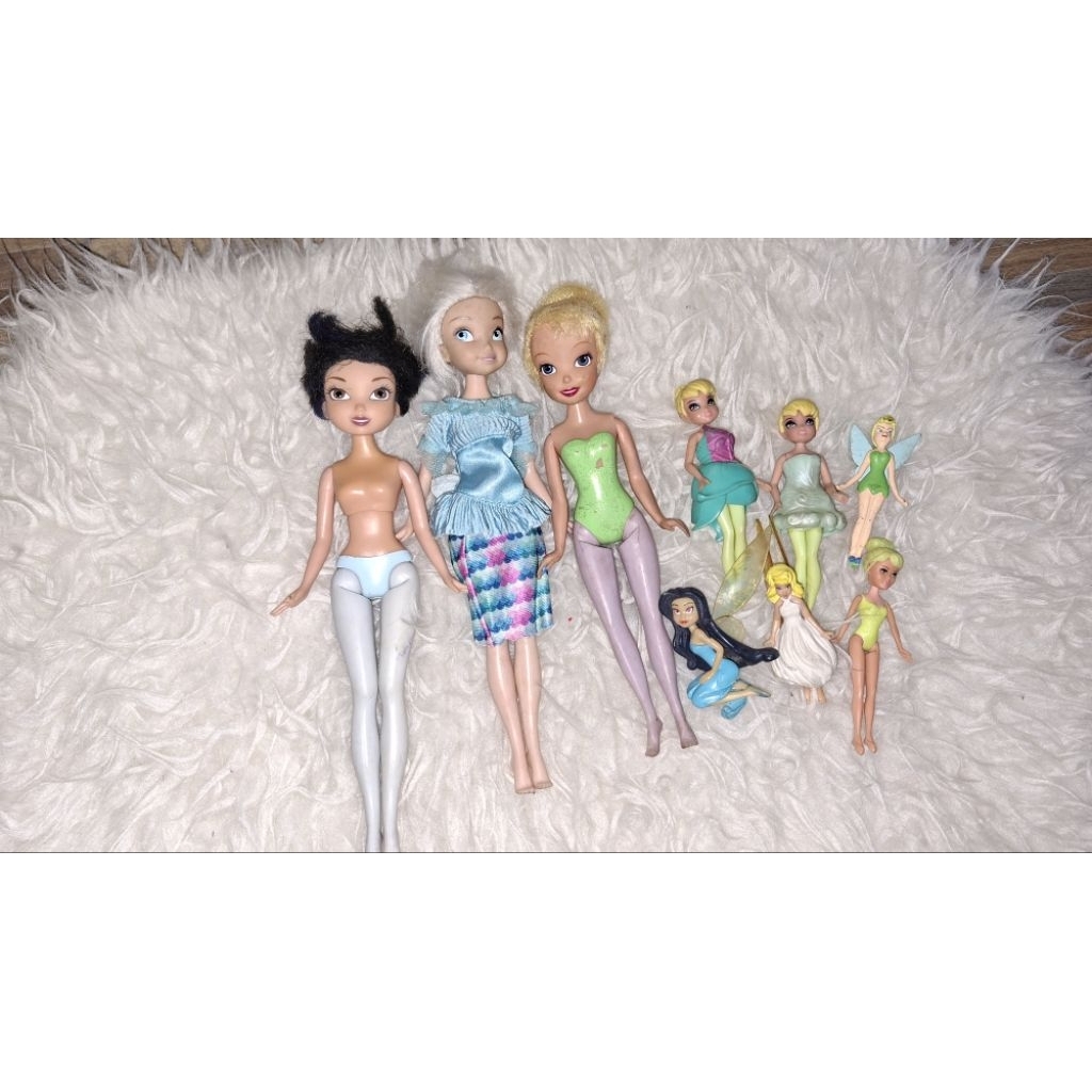 Take All Barbie & Figure Tinkerbell Preloved ( Baca Deskripsi )