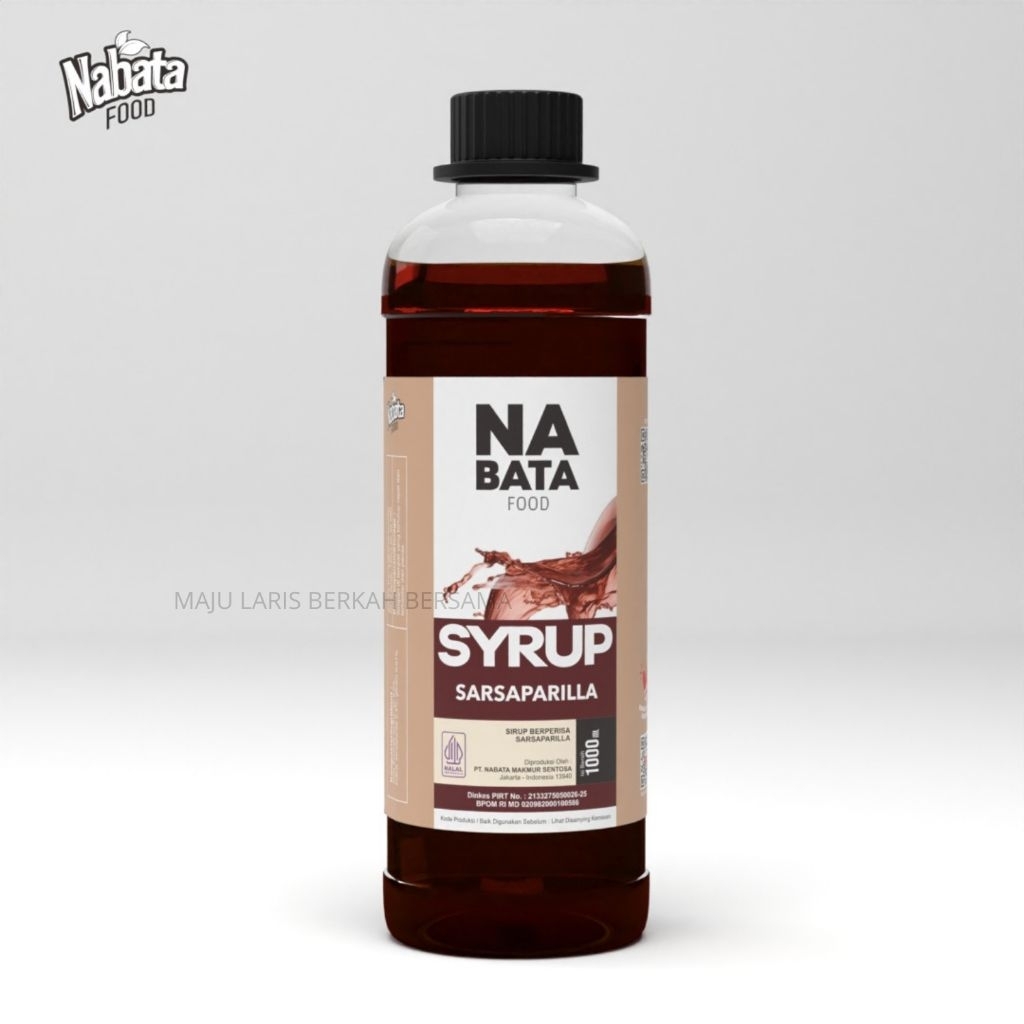 Syrup Sarsaparilla Halal 1000ml | Sirup Sarsaparilla untuk minuman kedai cafe restoran 1liter