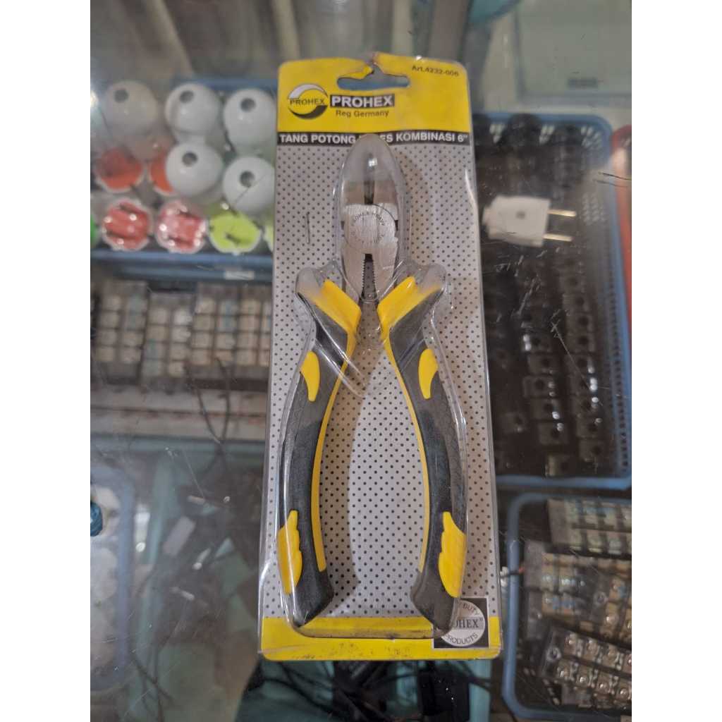 Tang Potong Prohex 6 kombinasi Original – Tang 6” Diagonal Cutting Pliers Tang Listrik Tang Tukang B