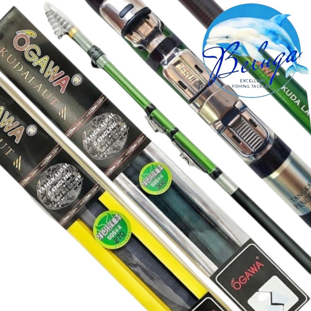 [ GROSIR ] Joran Antena OGAWA KUDA LAUT 4.50M | Full Carbon | Joran Antena Teleskopik