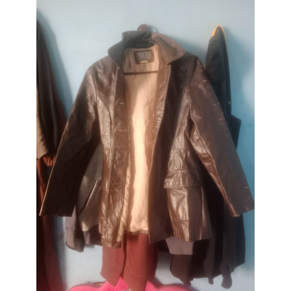 jaket kulit pria