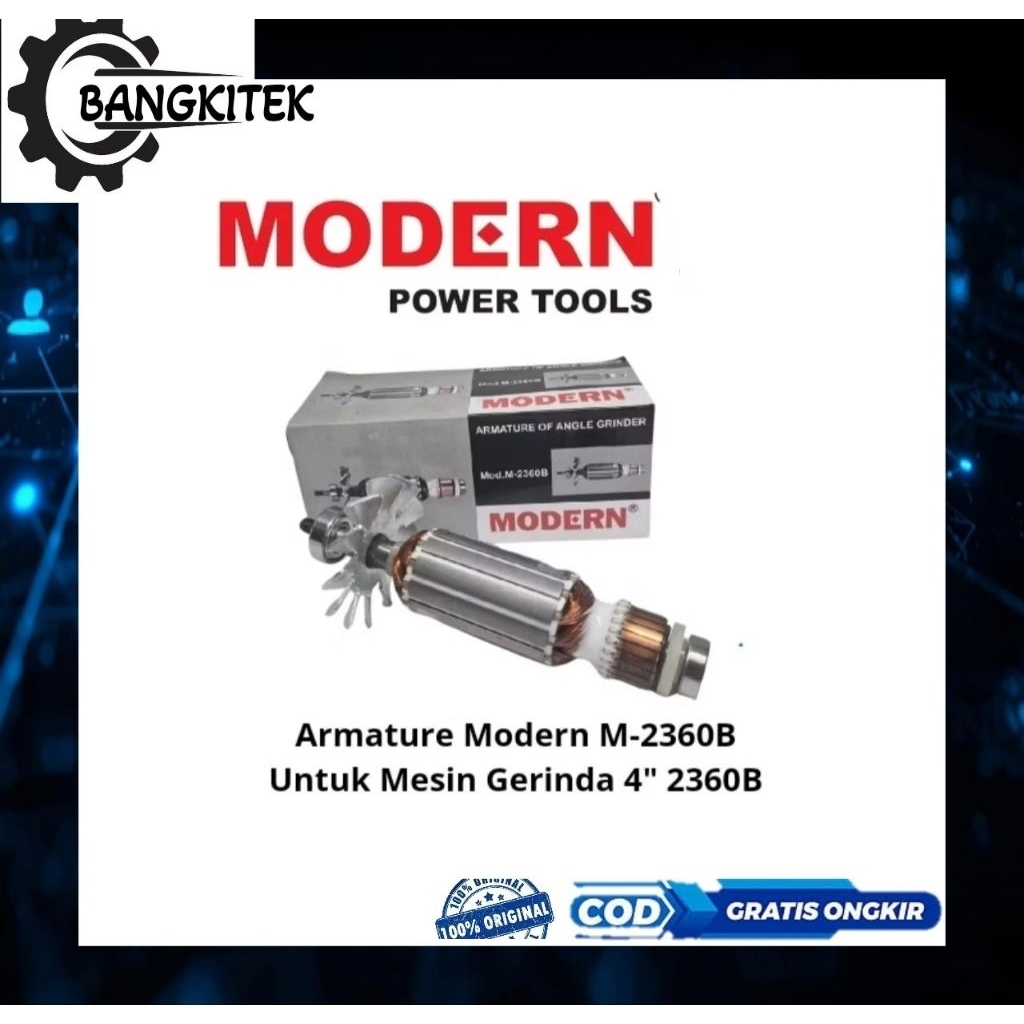 Armature MODERN M2360B Untuk Mesin Gerinda Modern M2360/Angker Gerinda Modern M2360B