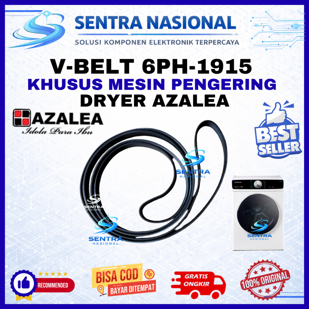 KARET MESIN PENGERING 6PH-1915 AZALEA ORIGINAL| BELTING DRYER AZALEA 6PH 1915 ASLI | VANBELT DRYER L