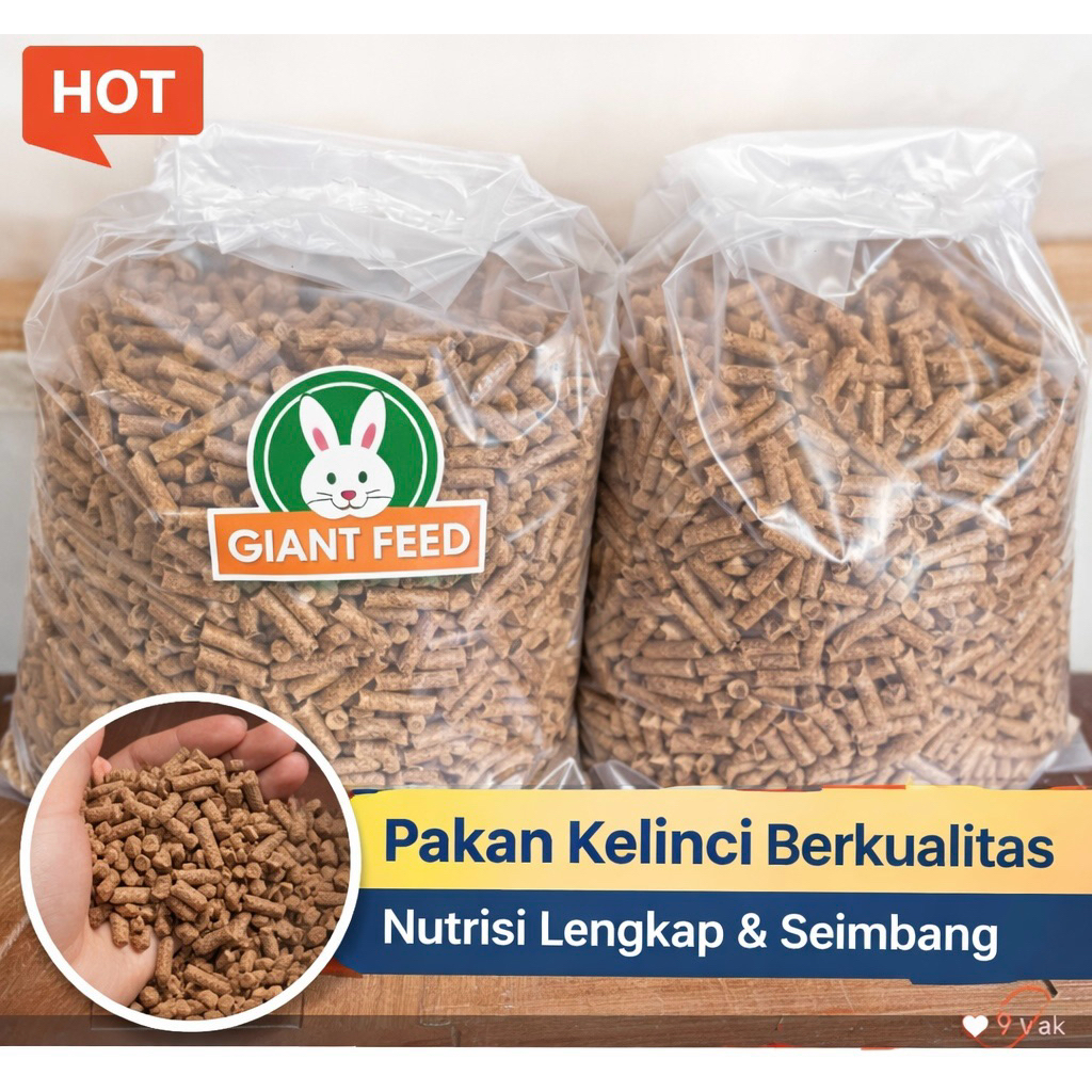 Giant Feed Pelet Kelinci Pedaging Pakan kelinci Giant Feed Pakan Kelinci Murah Makanan Kelinci Pelet