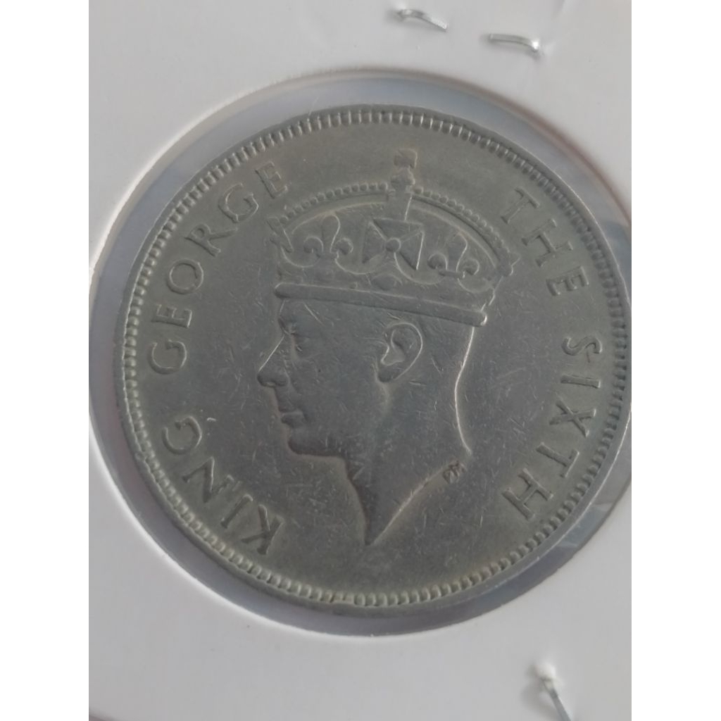 Koin British Mauritius 1 rupee 1951
