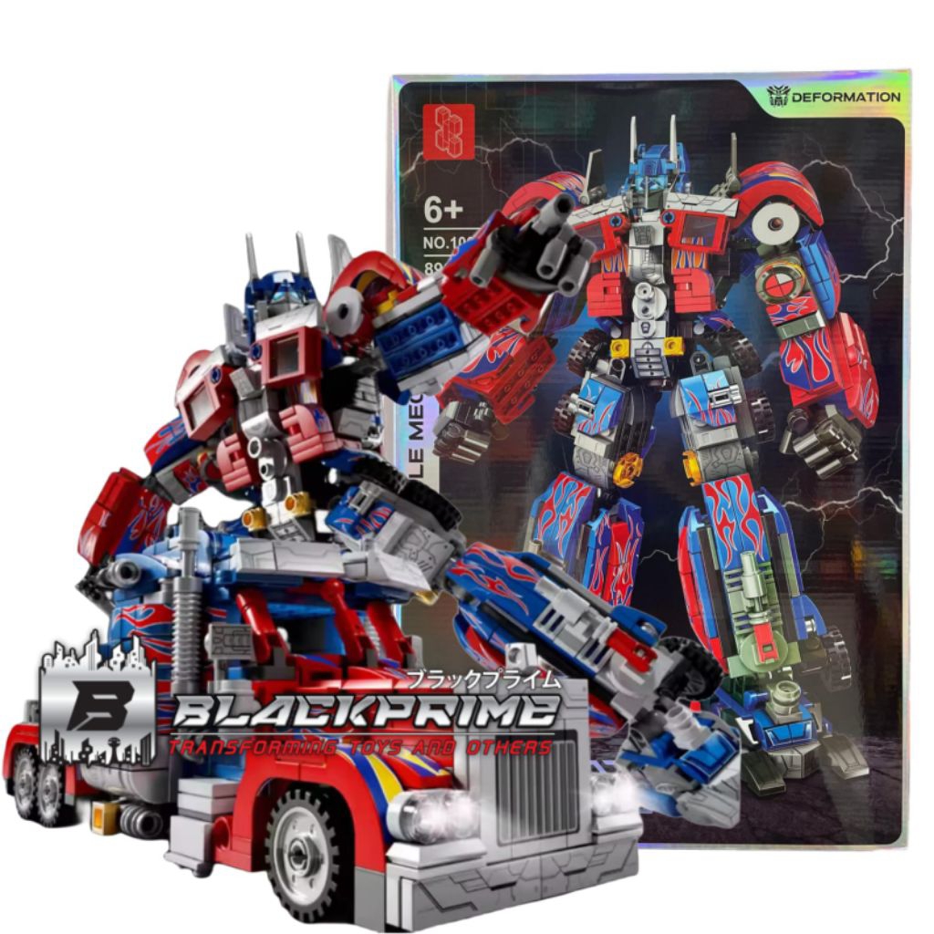 bricks Deformation Transformers battle mech Optimus Prime (10001)