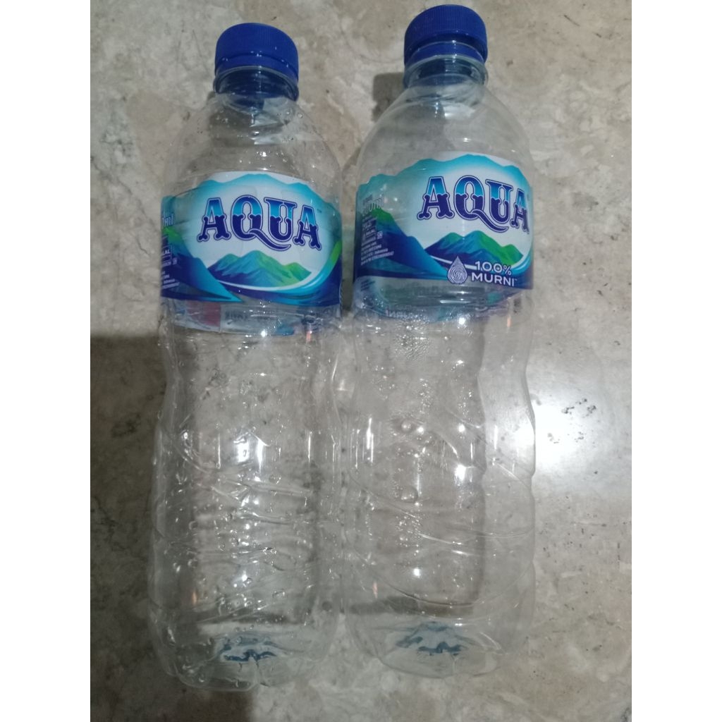 botol bekas 600ml (aqua dll)