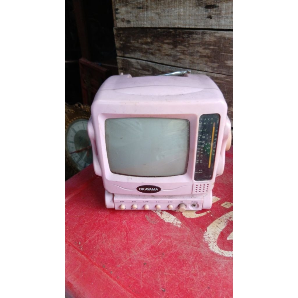 tv mini 155rb jadul antik kuno lawas vintage display anggap mati