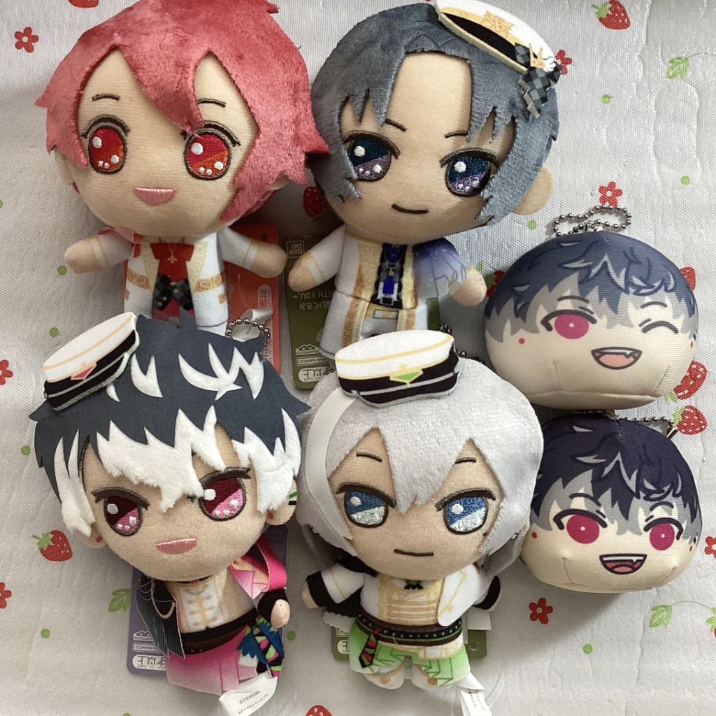 Idolish7 Nuigurumi Plush: Iori, Nagi, Riku, Momo, Yuki