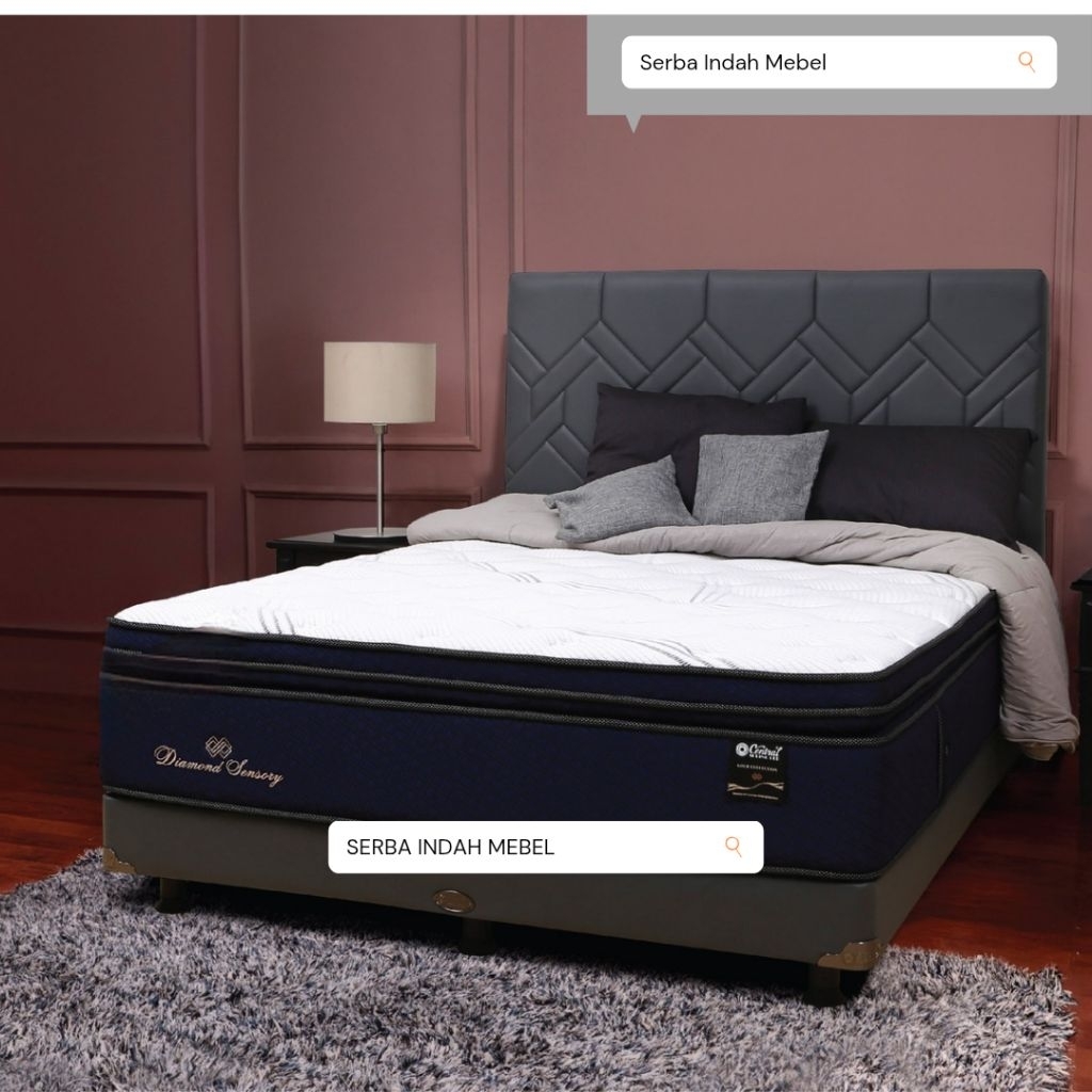 Springbed Central Diamond Sensory Pocket Double Pillowtop Gold Edition Central Series ukuran 90x200 