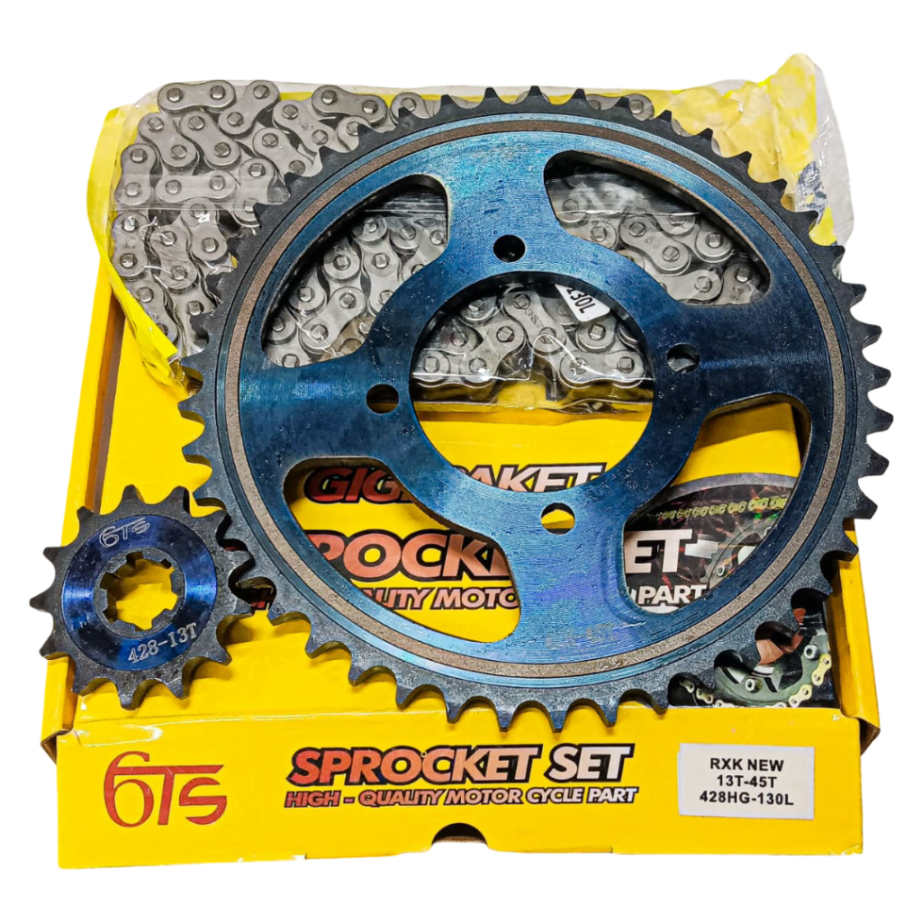 [13T/45T] GEAR / GIR SET PAKET SEPUH BAJA RX KING / RXK - JUPITER Z BURHAN - VEGA R NEW / LAMA OLD -