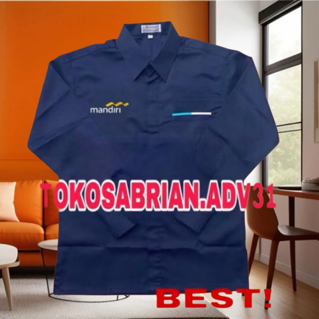 Kemeja Bank Mandiri Seragam bank mandiri baju mandiri