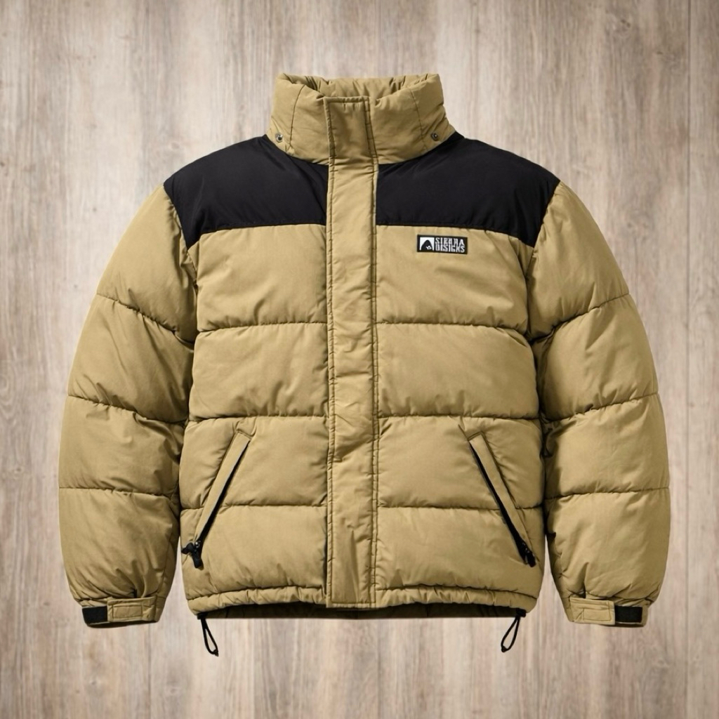 Sierra Design Down Jacket Outdoor Brown / black Original