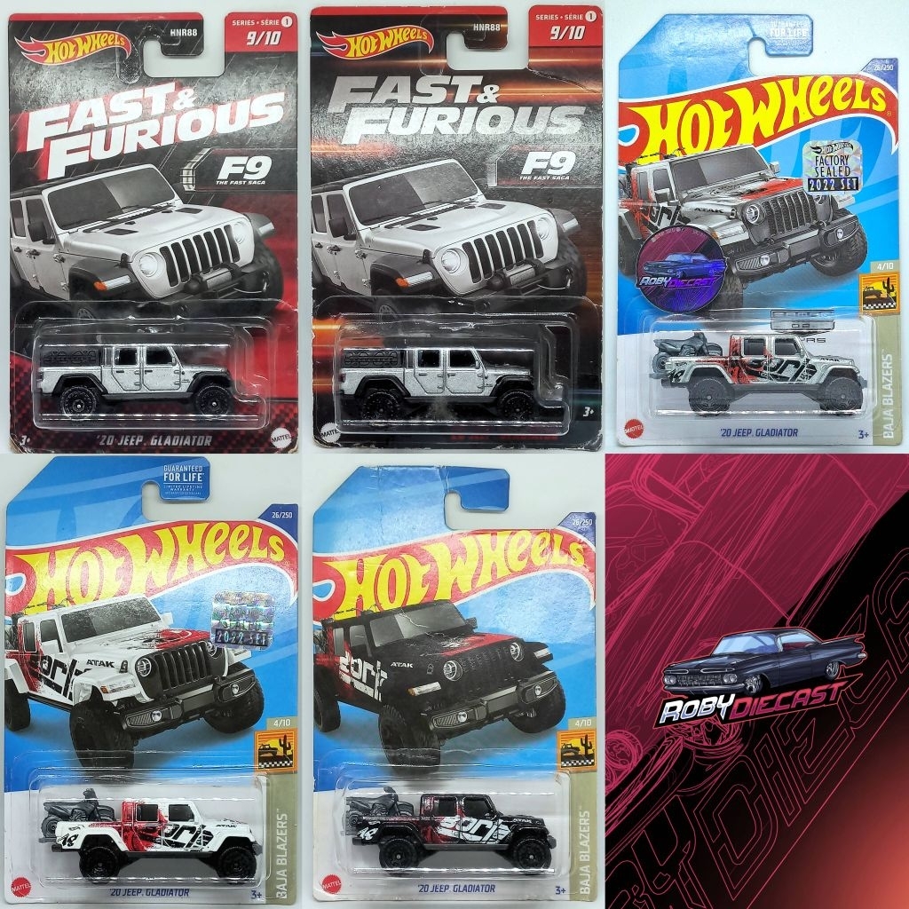 Hot Wheels '20 Jeep Gladiator Fast & Furious Borla Zamac