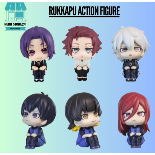 Blue Lock Isagi Nagi Bachira Chigiri LookUp / Rukkapu Action Figure