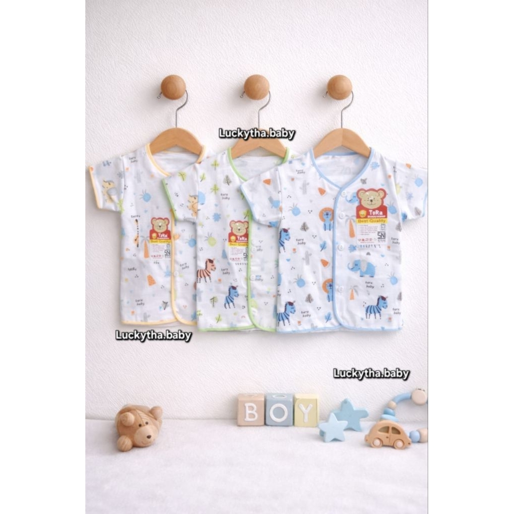 6pcs_baju bayi pendek full print size 0-3 bulan/baju baby Tara pendek/perlengkapan bayi baru lahir