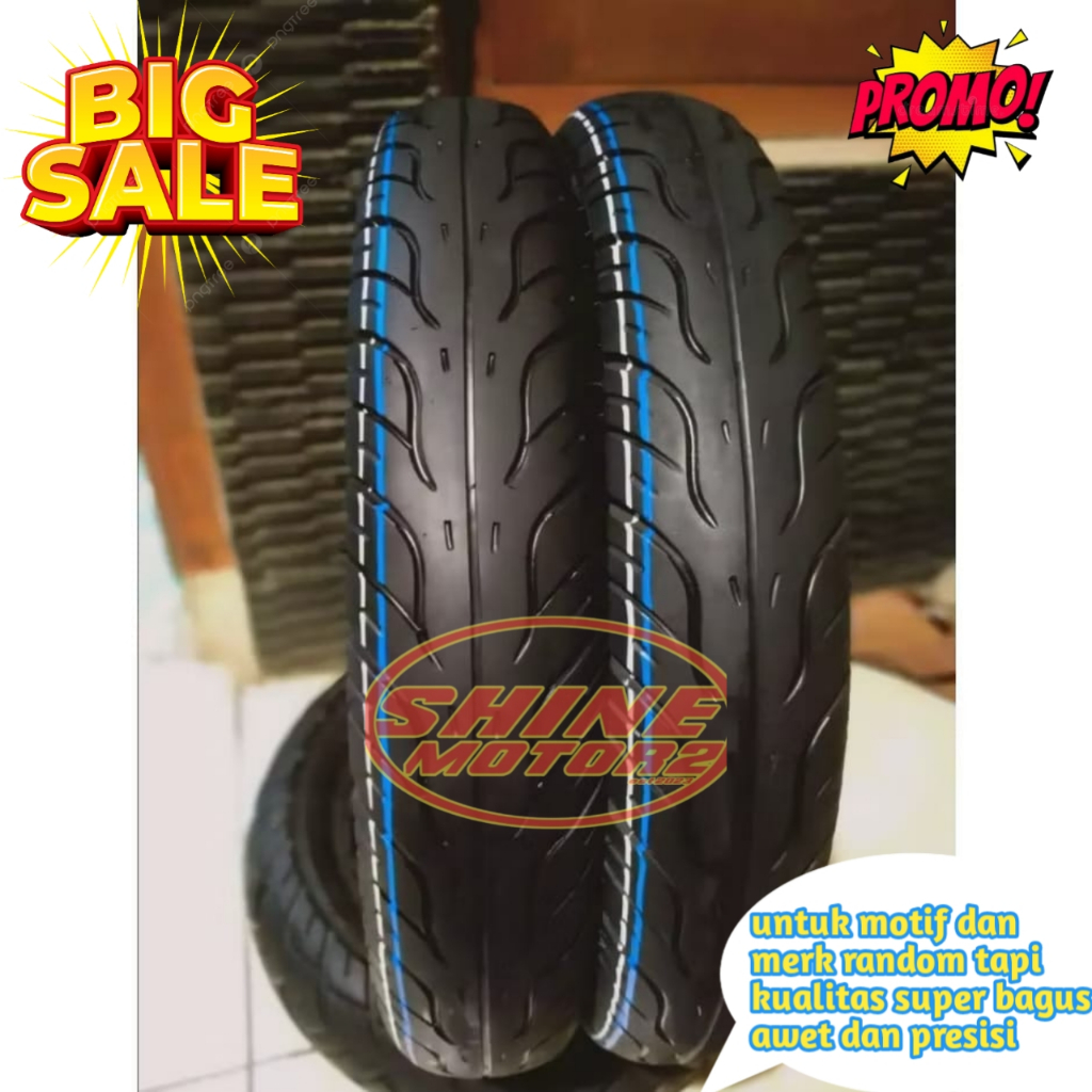 Ban Motor Tubeless Federal 80/90 90/90 Ring 14 - Sepasang, Ban Bekas Original, Cocok untuk Motor Mat