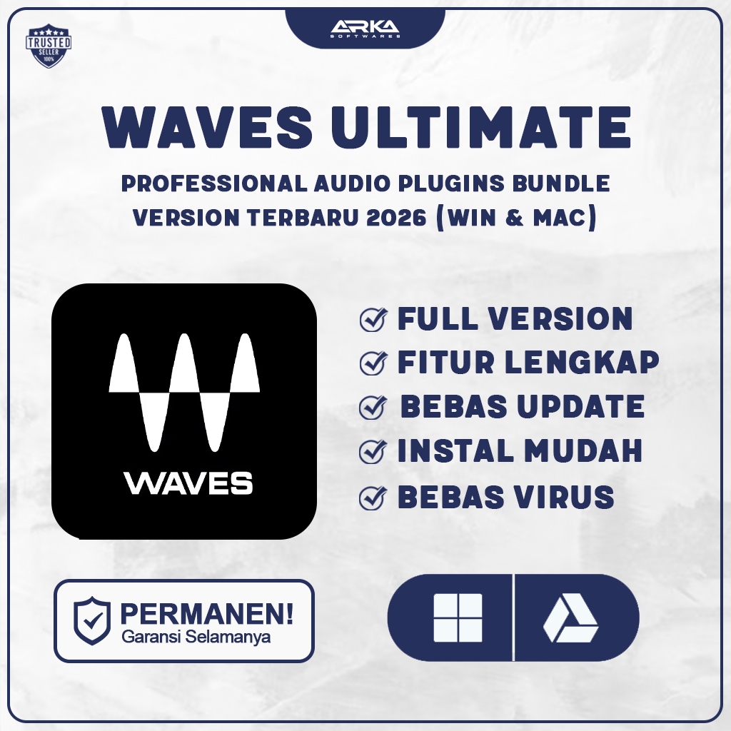 Waves Ultimate 16 Complete Plugin Original Lifetime | Bundle Mixing & Mastering Plugin (WIN & MAC)