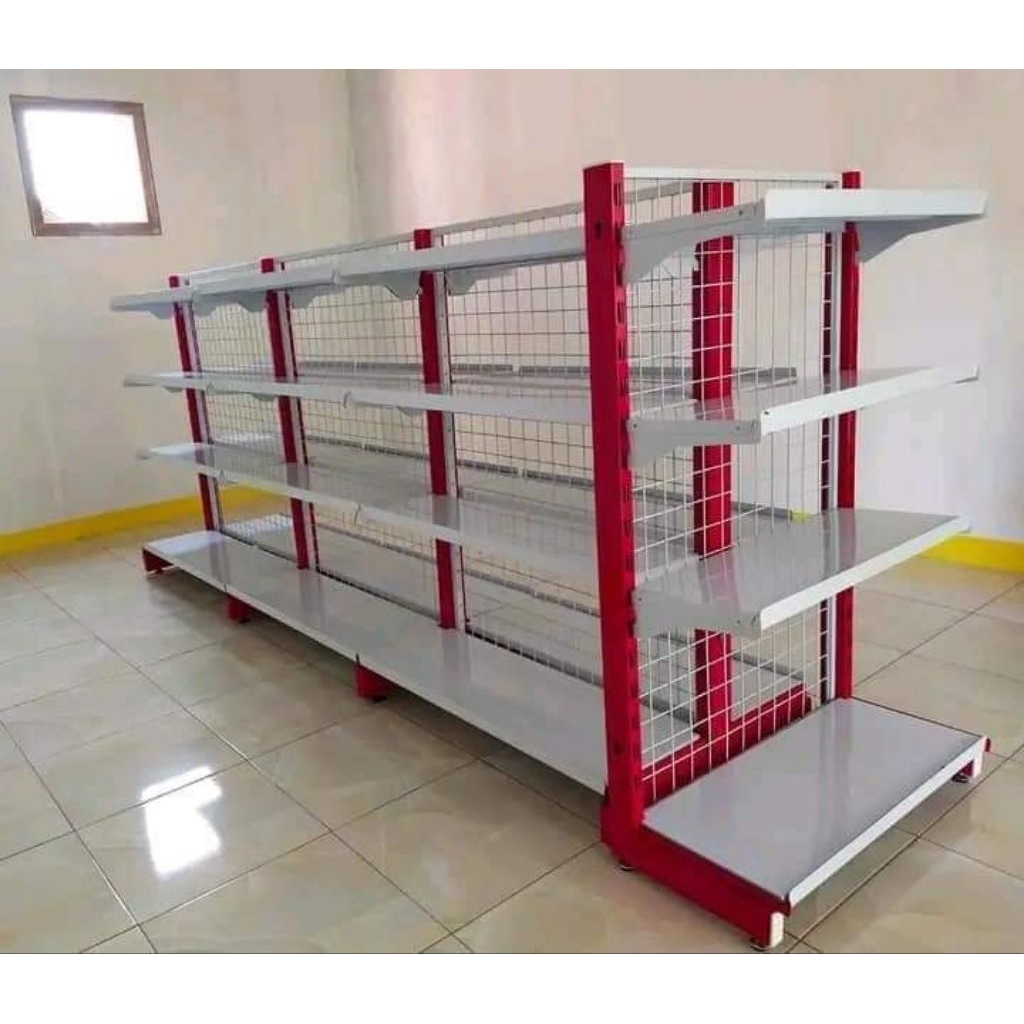 rak minimarket doble ukuran tinggi 120CM