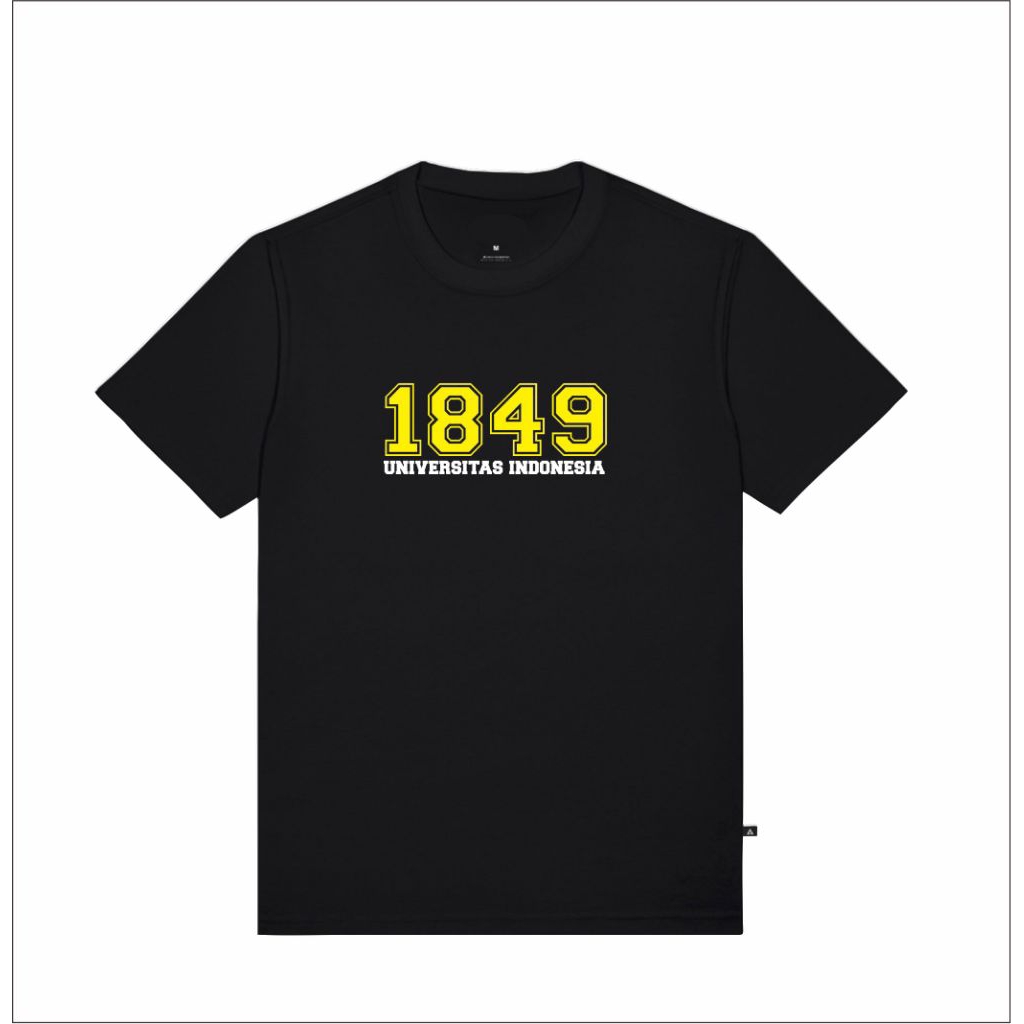Kaos UI 1849 Universitas Indonesia Black