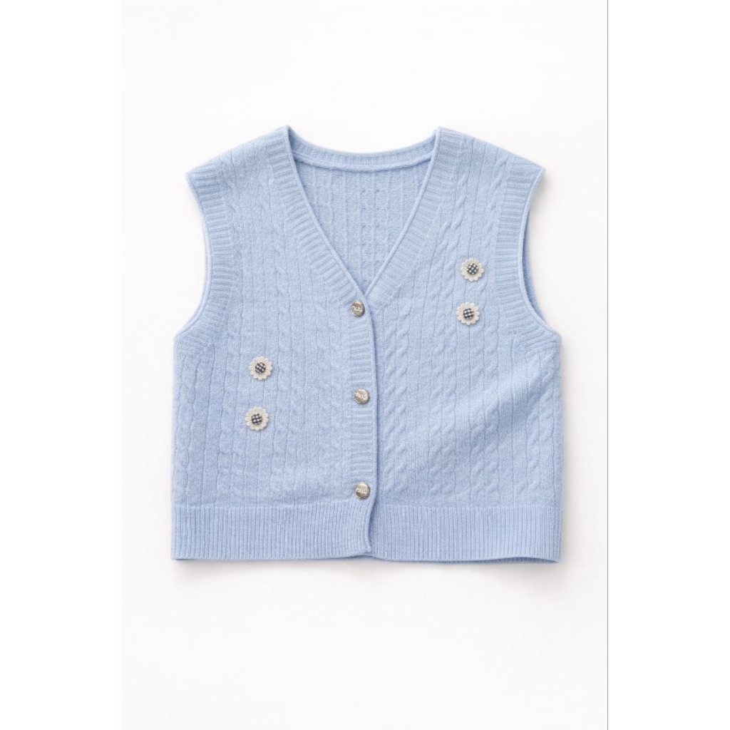 Rompi rajut knit korea import