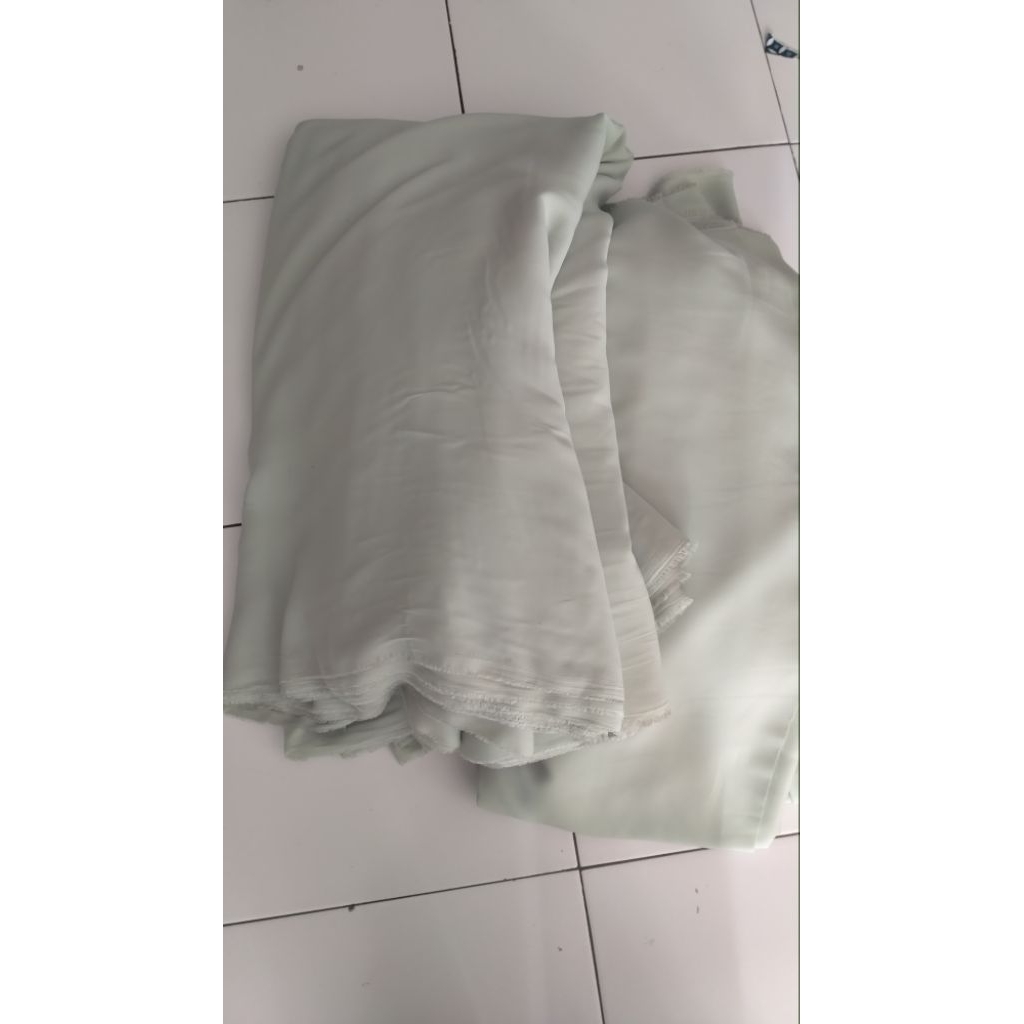 Bahan kain katun polos adem poloss 1,2 meter