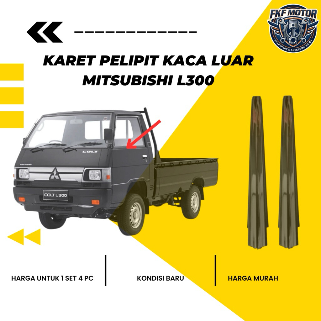 KARET PELIPIT KACA LUAR MITSUBISHI L300