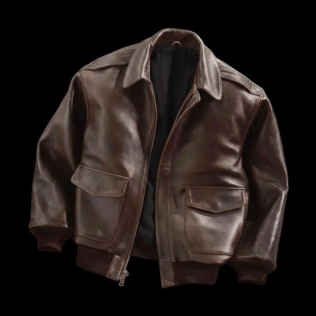 DELIZIA | PKL 28 PILOT JAKET JAKET BOXY A2 JAKET KULIT PRIA SINTETIS PREMIUM
