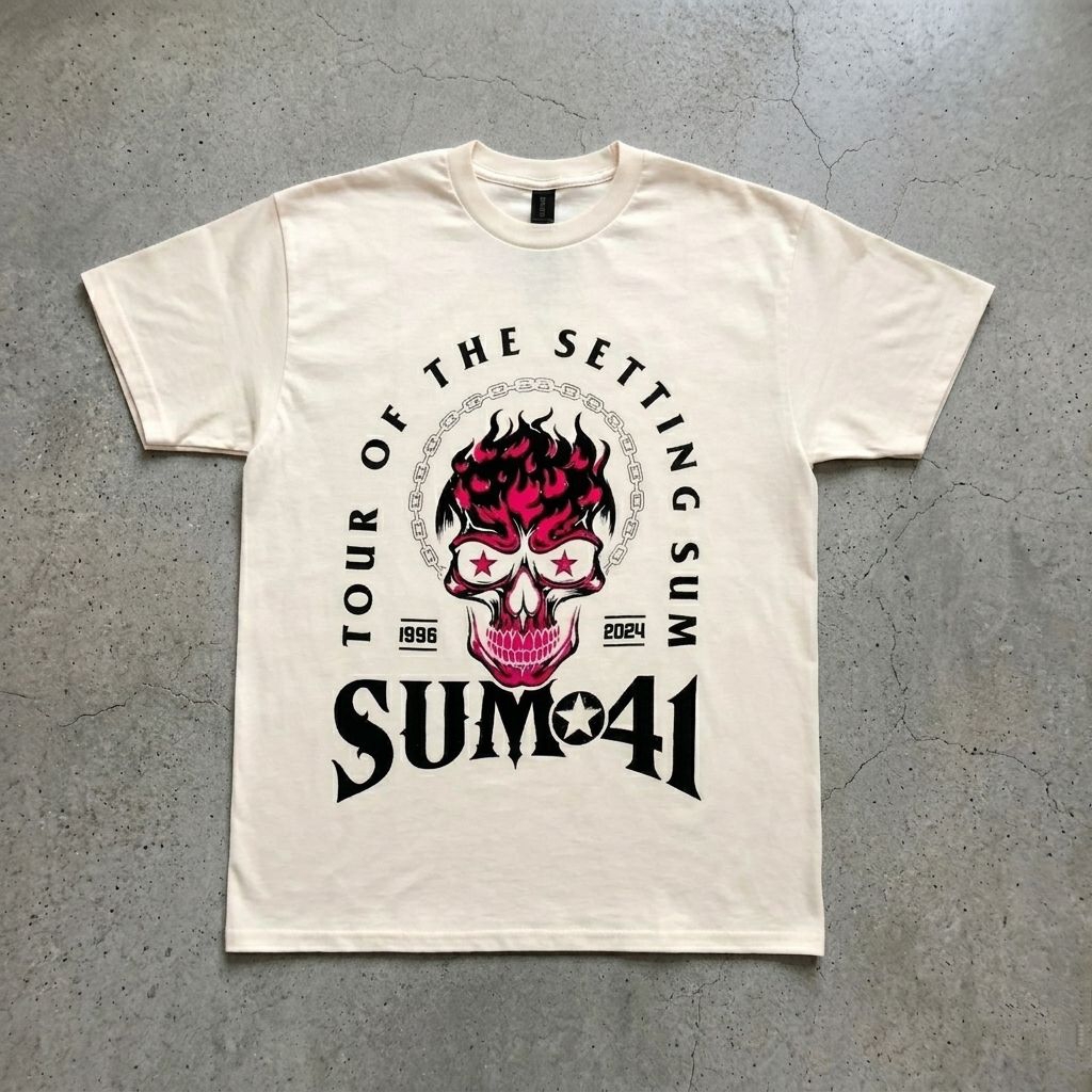 KAOS BAND OFFICIAL SUM 41 - PINK SKULL TOUR 2024