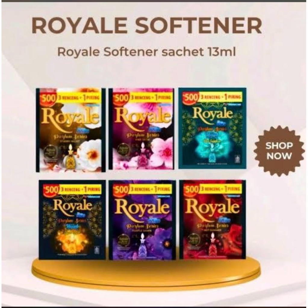 royal pewangi renceng 500an 1 renceng isi 30 sachet