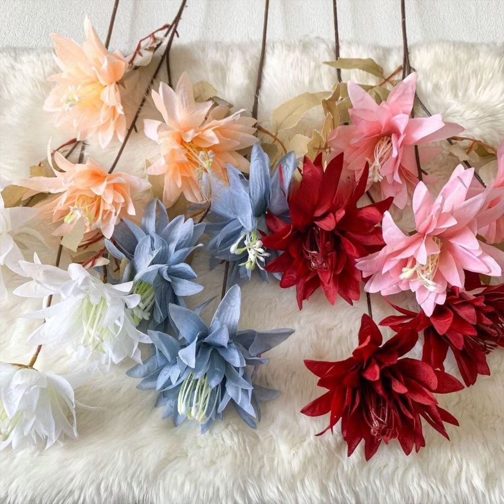 (1 tangkai) Bunga Snowdrop 3 cabang / BUNGA PLASTIK / BUNGA ARTIFISIAL / BUNGA PALSU