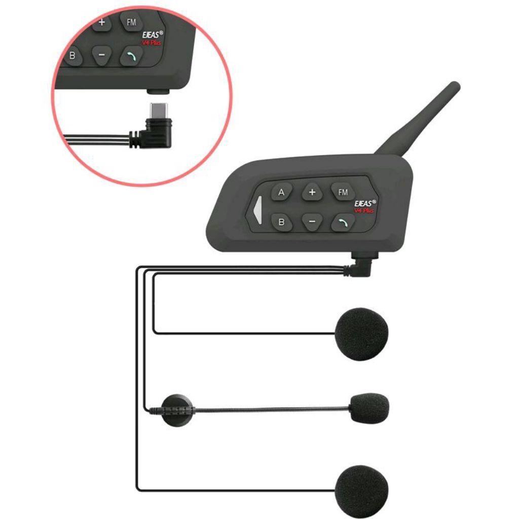 HEADSET FOR EJEAS EJEAS Q7 / EJEAS V6PRO+ / EJEAS V4 PLUS TYPE C