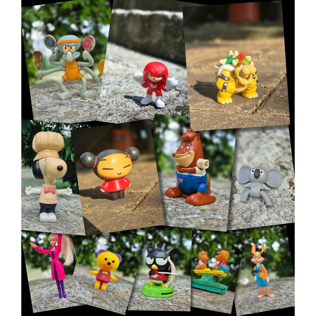 Mainan Mcd figure Happy Meal Sonic Pucca Snoopy Barbie Mchappy Lola Bunny Koopa Hamtaro Vintage Bird