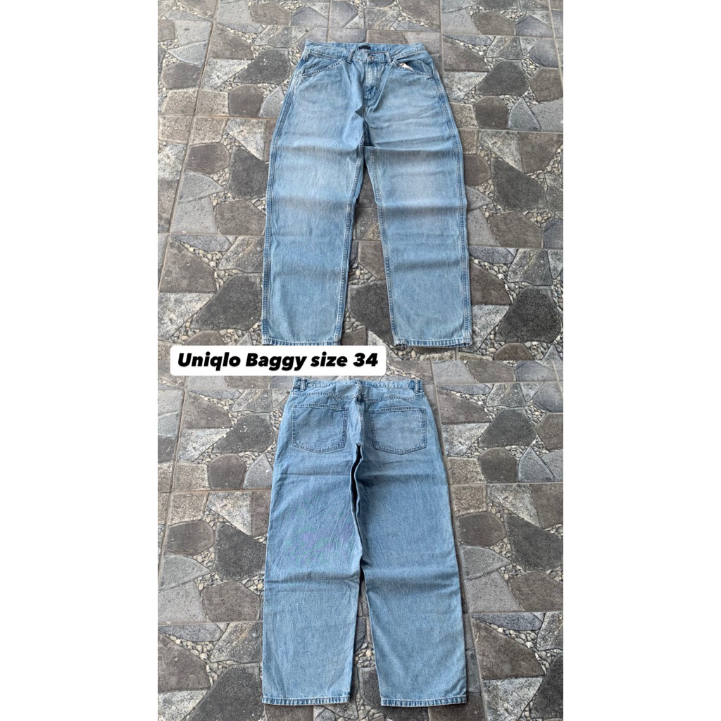 Celana Jeans Baggy uniqlo