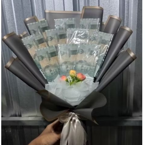 Money Bouquet Premium / Buket Uang Kertas (Uang Rill/Lembaran Uang gak aku tulis asli karena kena pe