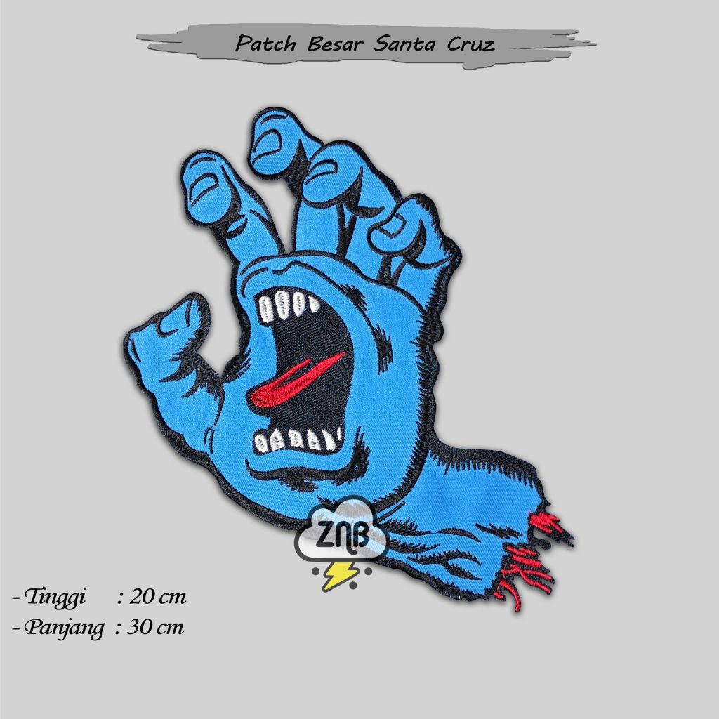 Backpatch Emblem Punggung Punk Jaket Jeans Bordir Besar
