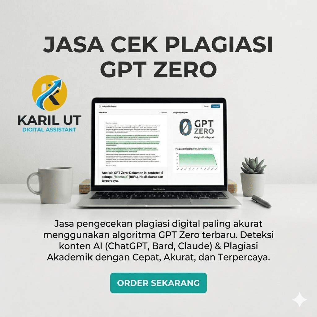 Jasa Cek Plagiasi Turnitin/GPTZero & Deteksi AI Terakurat