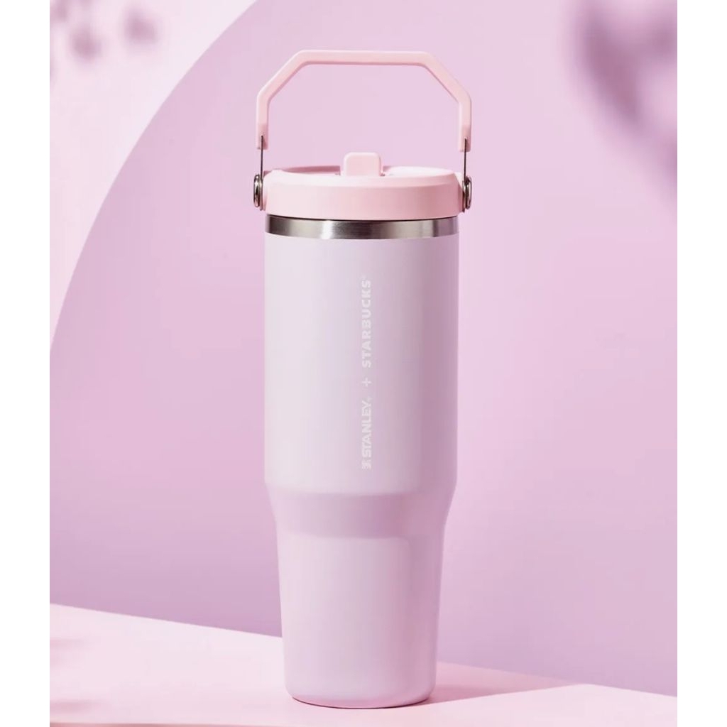 STARBUCKS SS Blooming Stanley Flow Cold Cup 887ml + Eco