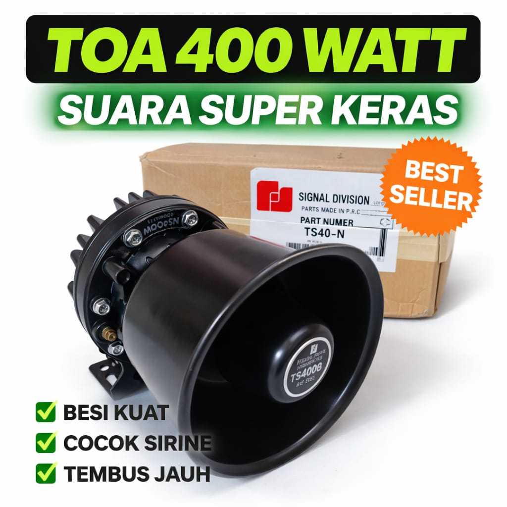 TS400 TS400N Toa 400watt untuk Modul Sirine Suara Joss