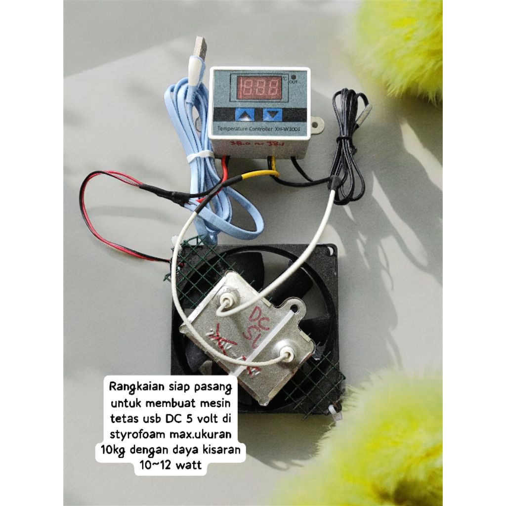 elemen pemanas mesin tetas usb 5v dc (tanpa box sterofom)
