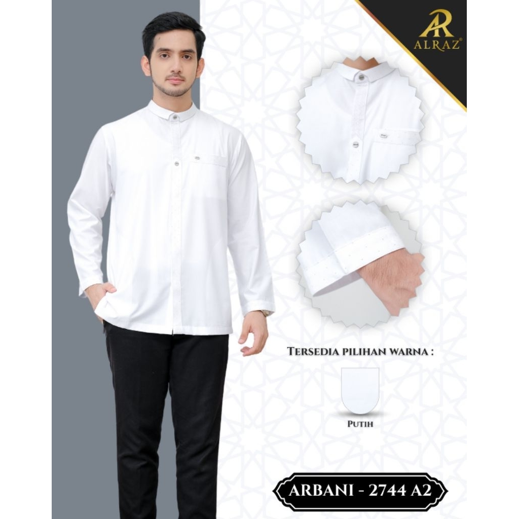 KEMKO AL RAZ PUTIH ARBANI LENGAN LEPAS