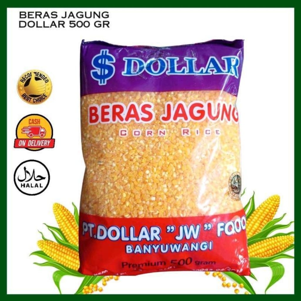 BERAS JAGUNG DOLLAR 1KG / BERAS JAGUNG DOLLAR  / BERAS JAGUNG / BERAS JAGUNG DIET / BERAS JAGUNG 500
